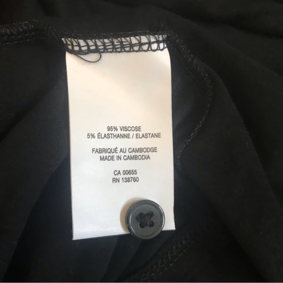 NEW ! Reitmans Black Button-up Shirt/top - Size Large - Picture 4 of 4